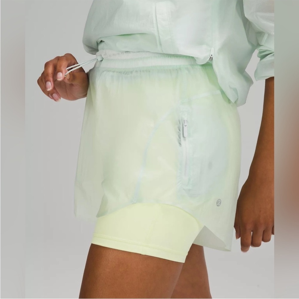 lululemon athletica Women's Mint sheer Run Shorts